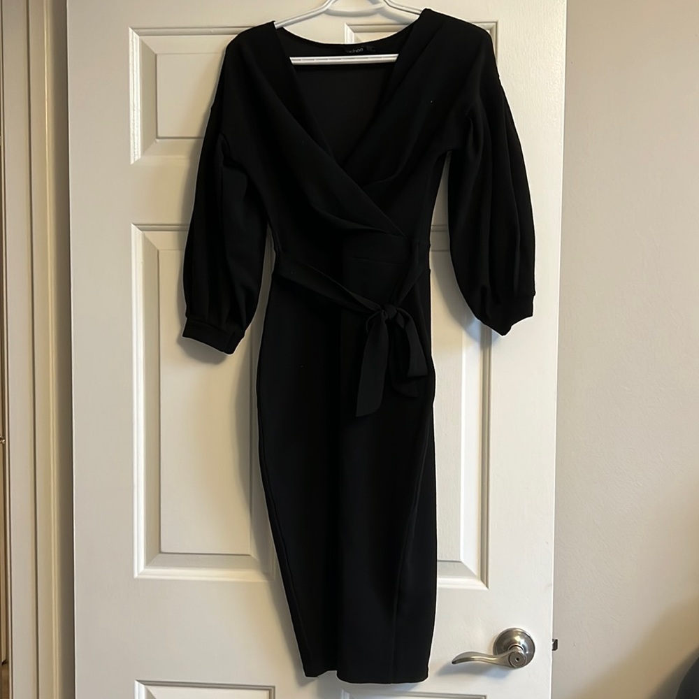 Black Boohoo Dress US 8
